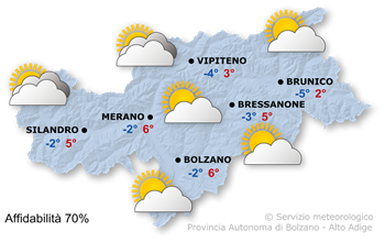 Precipitazioni in serata e nella notte